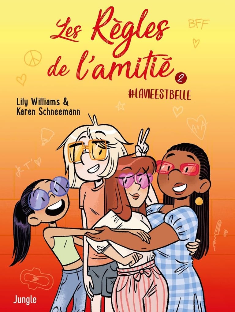 Première de couverture du tome 2 de la BD Les règles de l'amitié