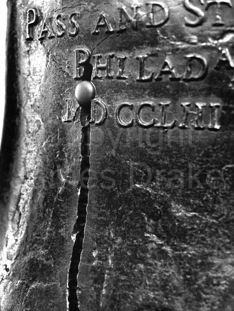 The Liberty Bell at Independence Hall in Philadelphia in the 1960s by James Drake