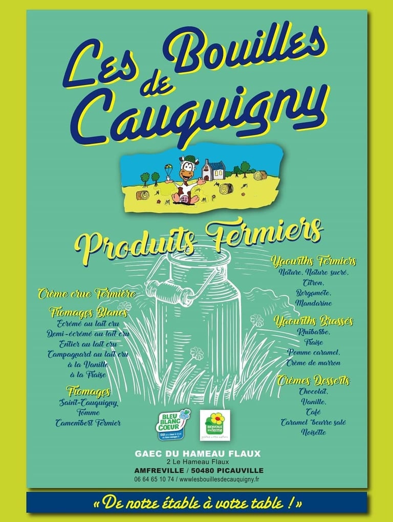 Gîtes de la Cour d'Etienville - Manche - Partenaire Les bouilles de Cauquignyy