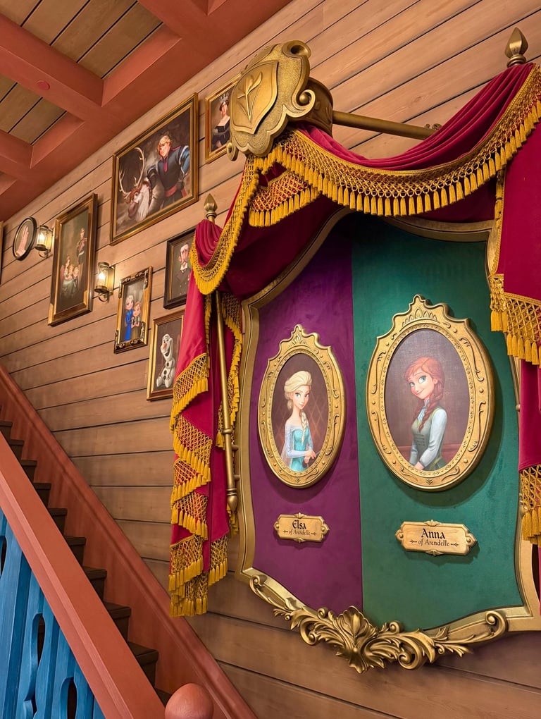 Anna and Elsa at World of Frozen