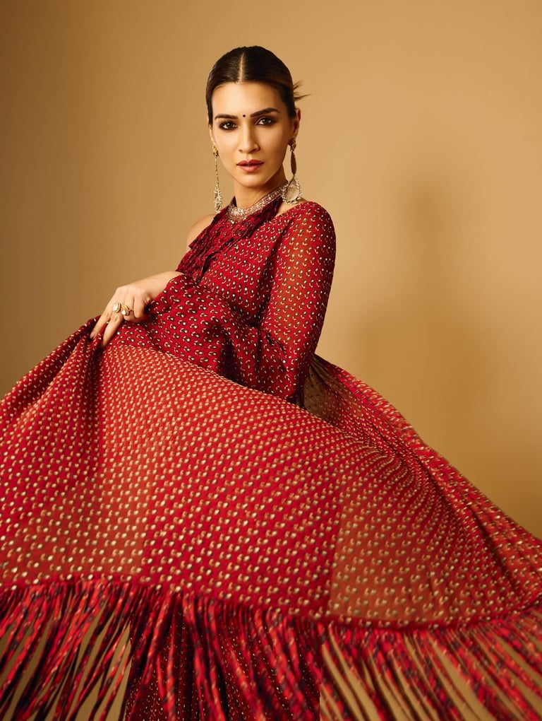 Kriti Sanon recently stunned everyone in a beautiful red Ajrakh hand-block printed