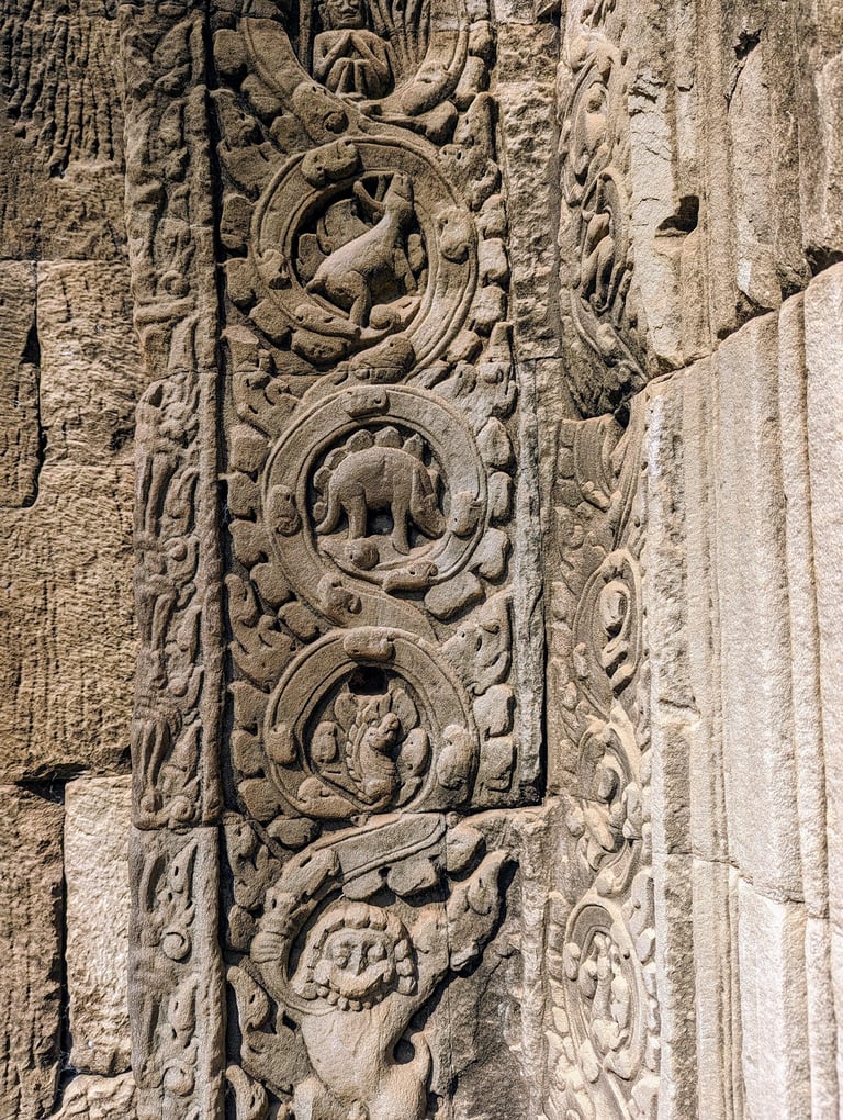 Dinosaur at Angkor Wat Cambodia