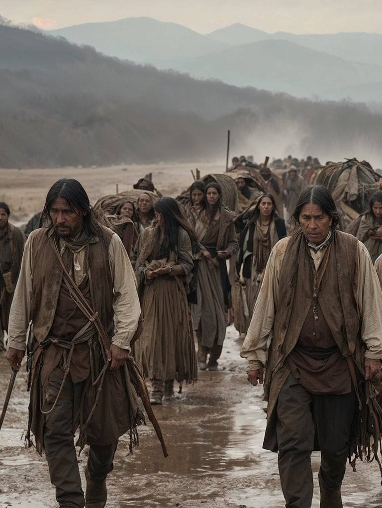 Thousands of Cherokees forcibly migrated along the Trail of Tears