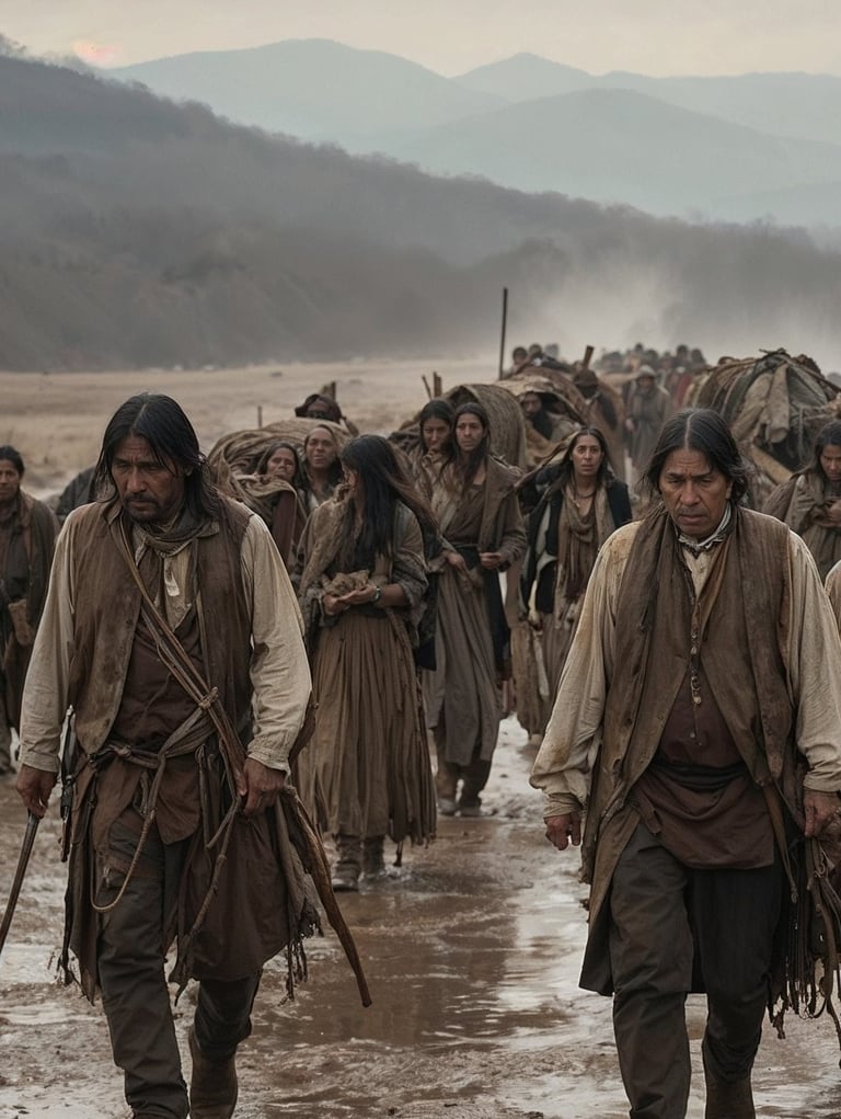 Thousands of Cherokees forcibly migrated along the Trail of Tears