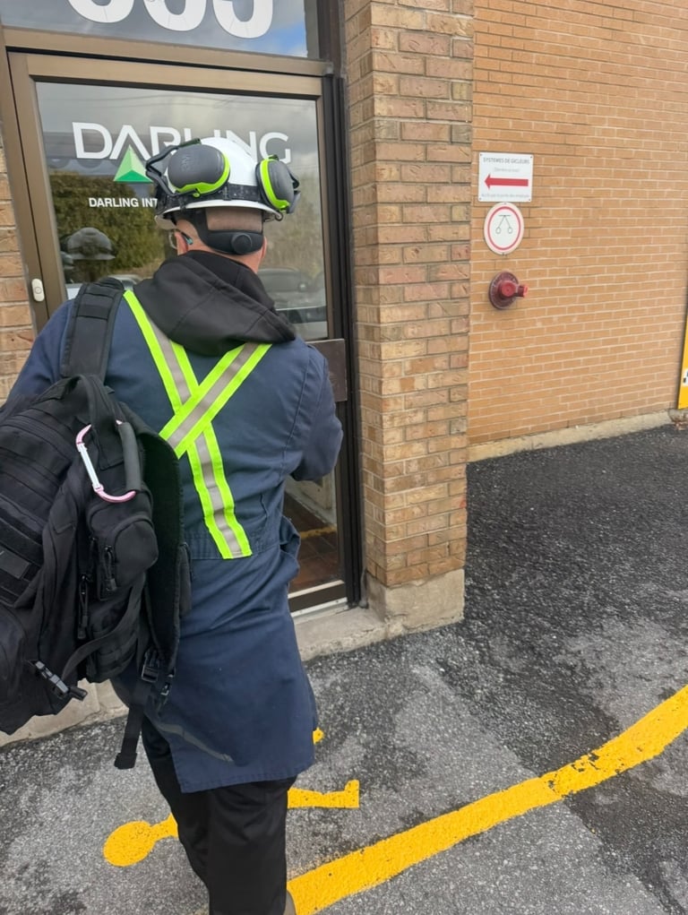 MagnetCert technician performing an onsite magnet audit