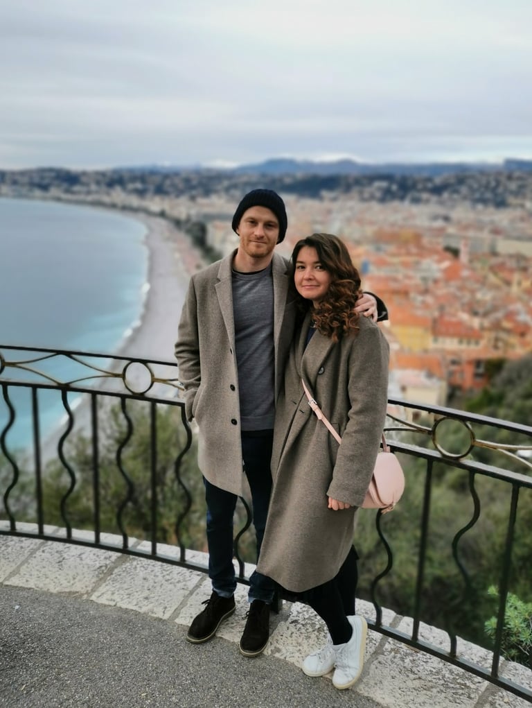 Christopher and Elvira, translators, interpreters, editors, and GradyLingua founders in Nice, France