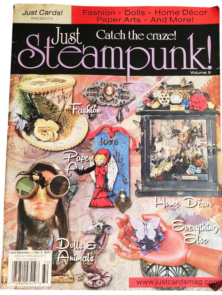 Just Cards Steampunk magazine cover
