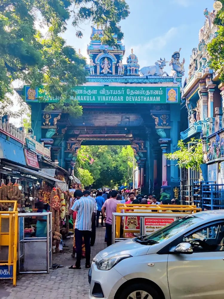 Manakula Vinayagar Temple in Pondicherry.