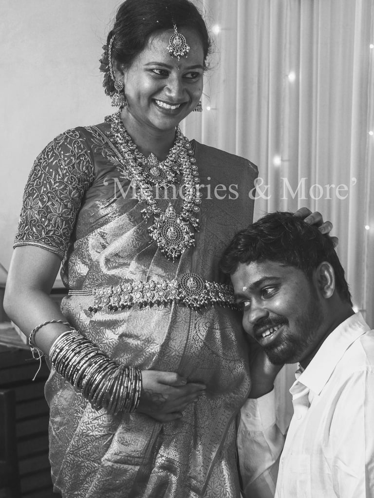 a man and woman in traditional indian attire
