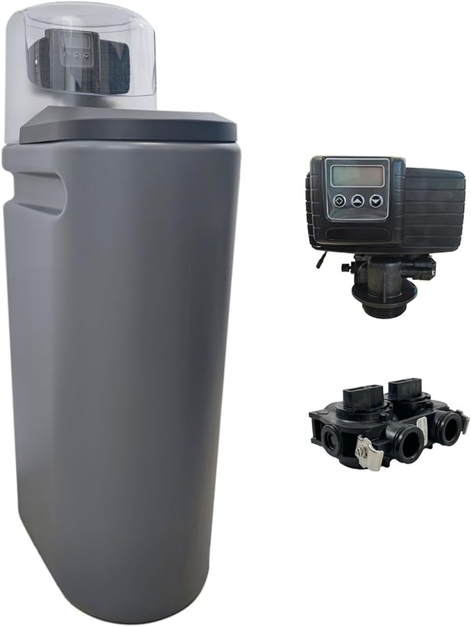 Descalcificador doméstico de resina con válvula automática para eliminar dureza del agua