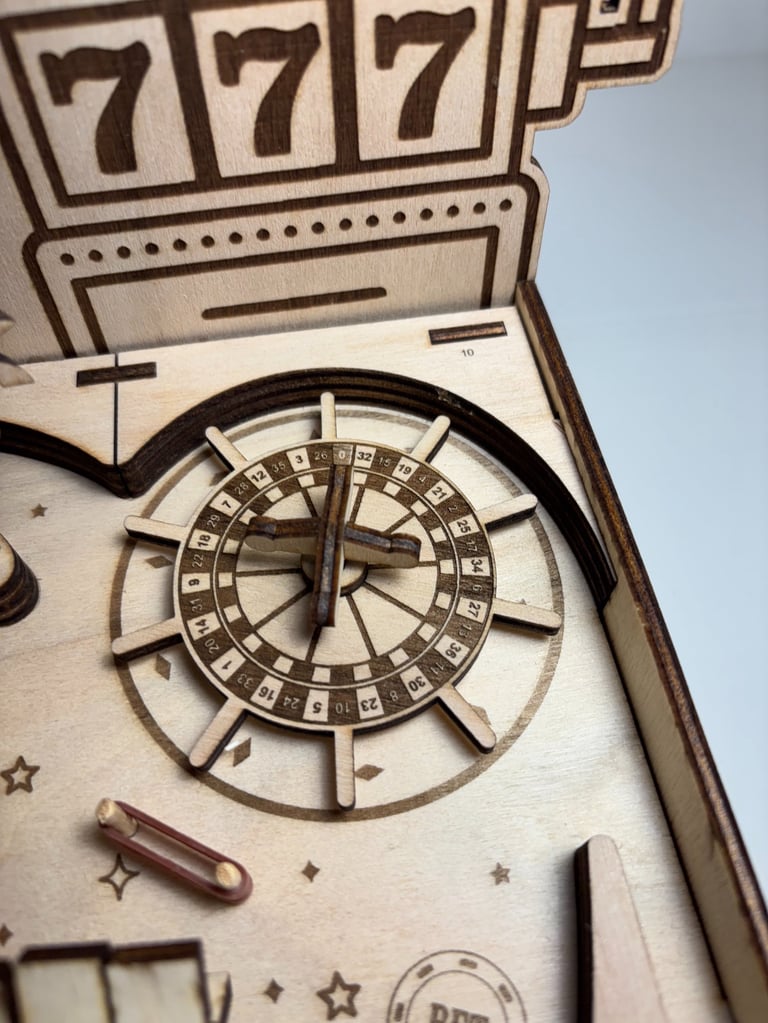 Casino laser cut pinball machine detail, DXF files