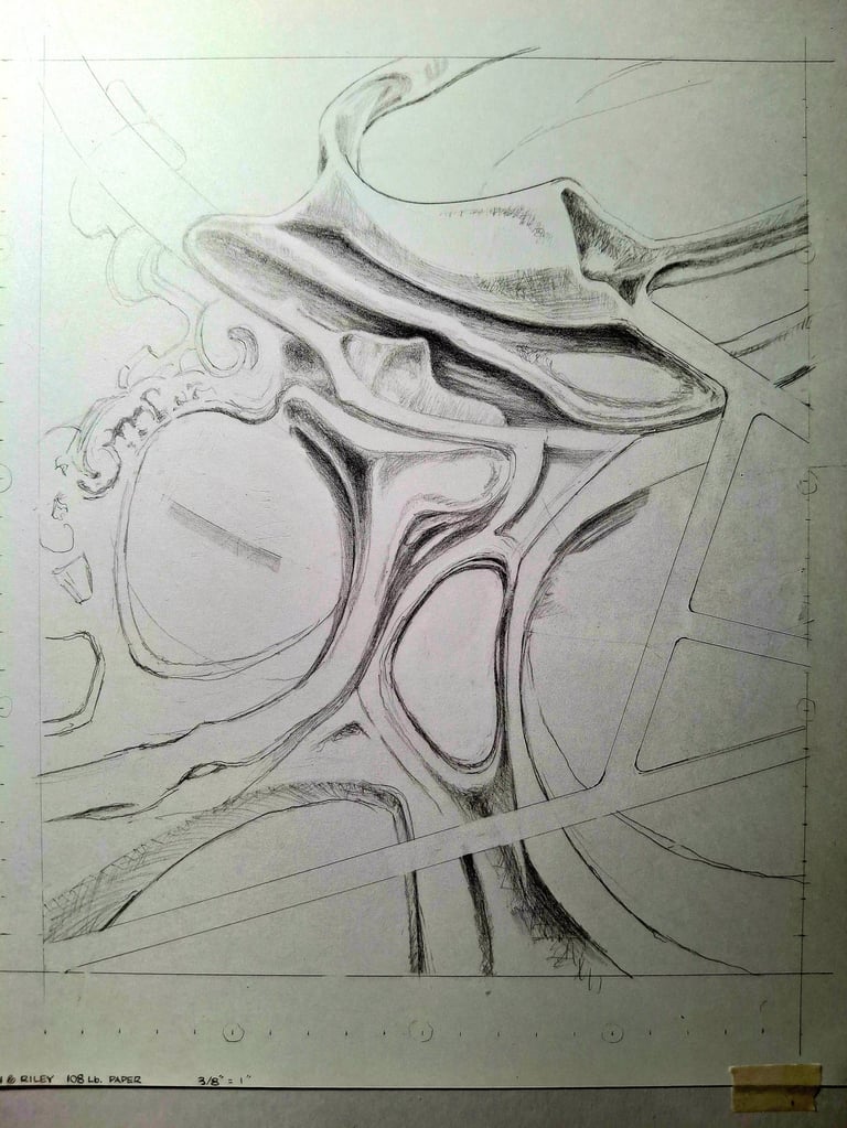 A sketch for the painting, Estimated Feasibility.