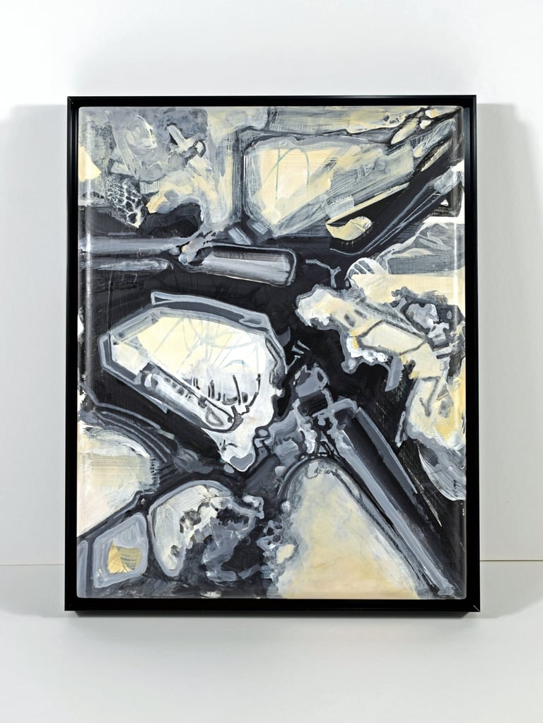 An original acrylic painting by Eric Stiles. 