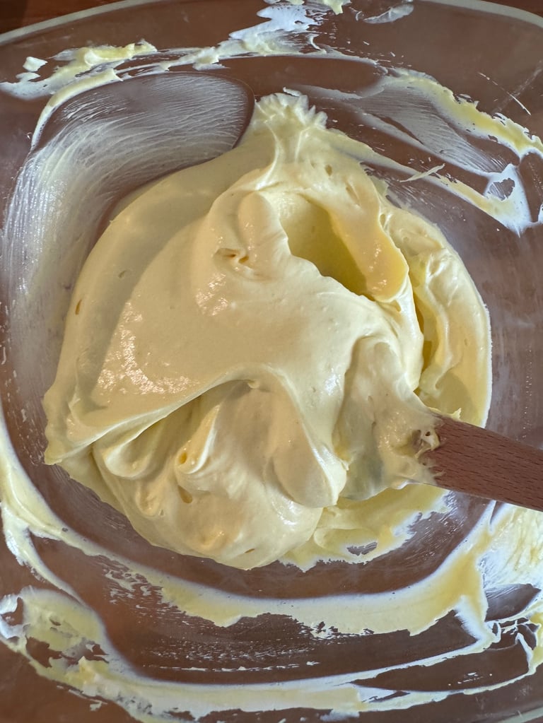 crème diplomate à la rose