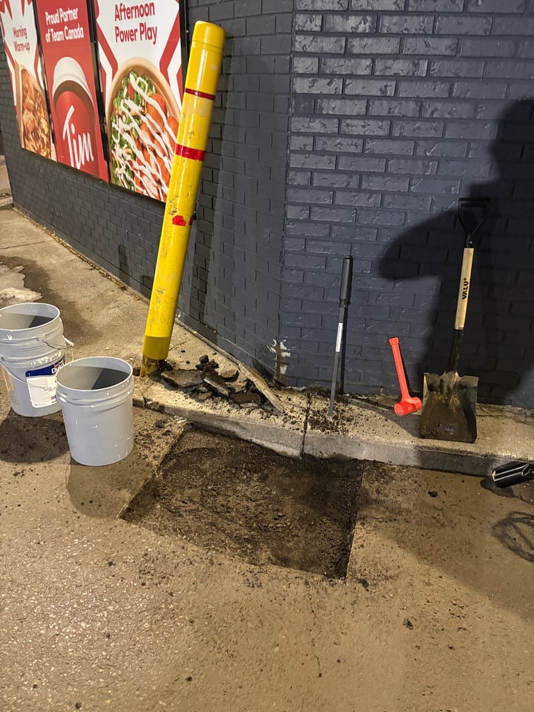 Drivethru Pothole Fix After Cut-out Proper Preparation Taken
