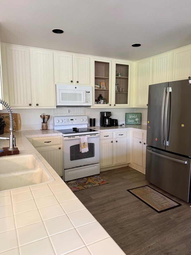 Spacious kitchen in poipu vacation rentals