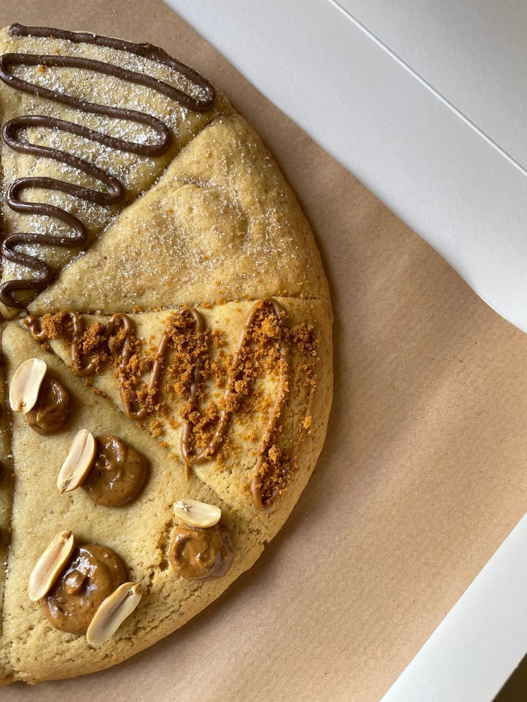 cookizza: cookie géant en forme de pizza