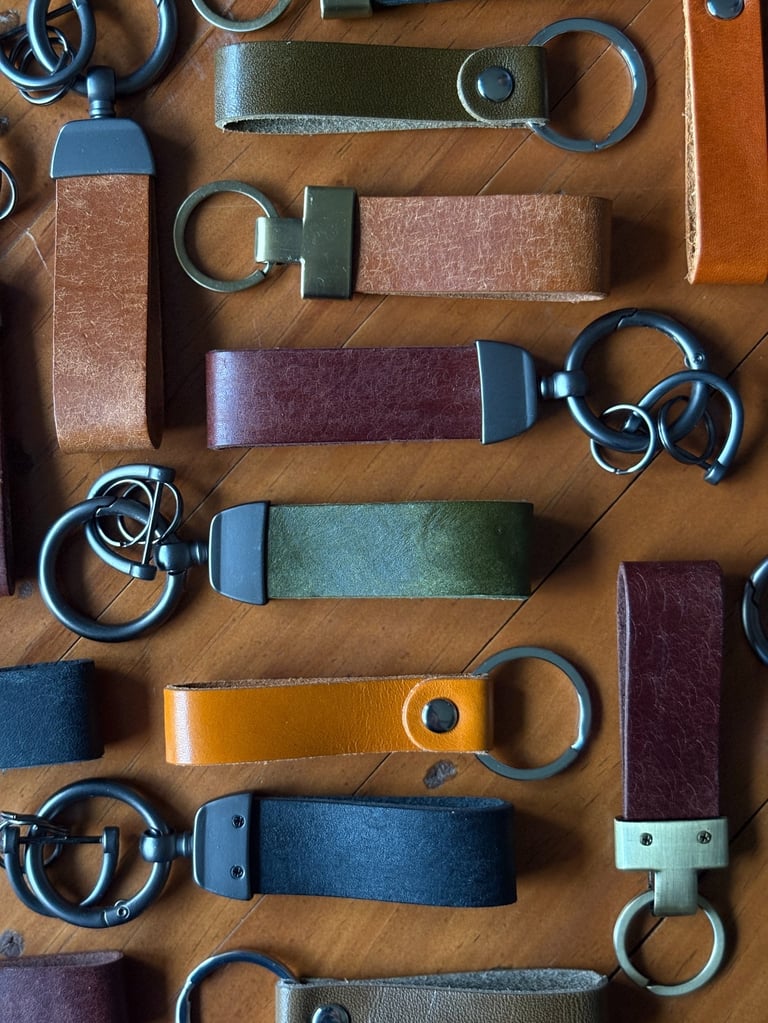 Handmade Leather Key fobs