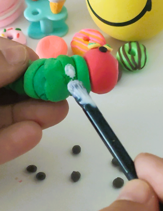 The very Hungry Caterpillar Feet glueing
