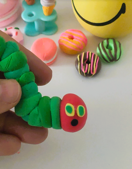 the very Hungry caterpillar eyes
