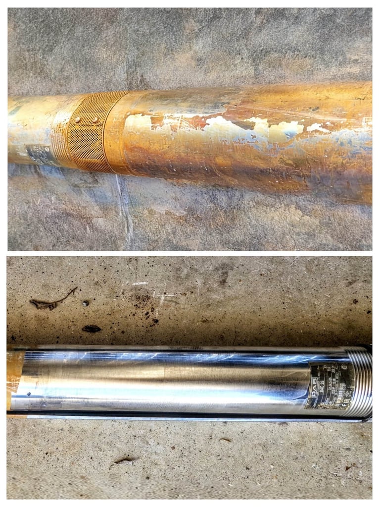 Se visualiza la eliminación instantánea de contaminantes (óxido, pintura, grasa) en acero inoxidable