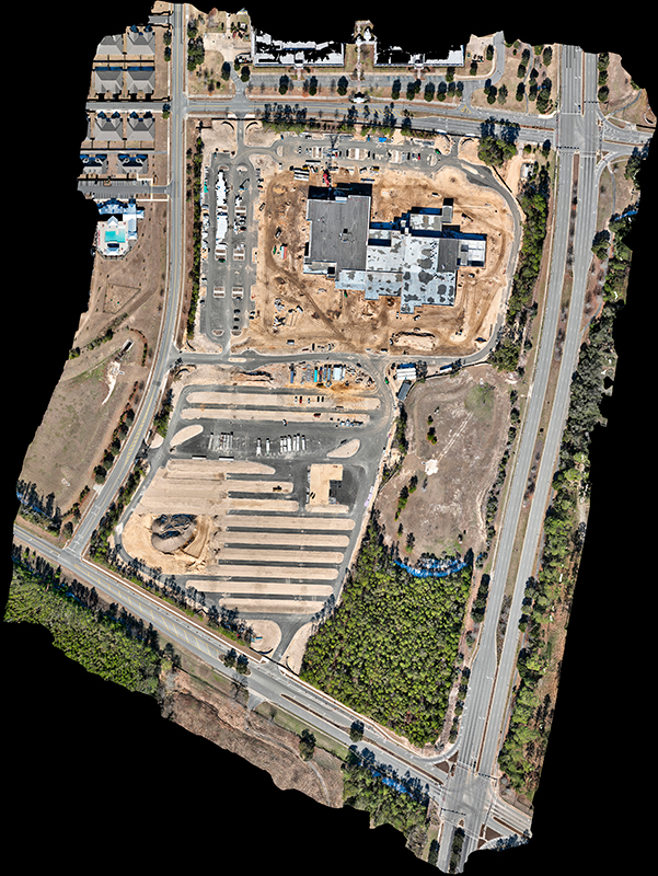 photogrammetry map of a large construction site