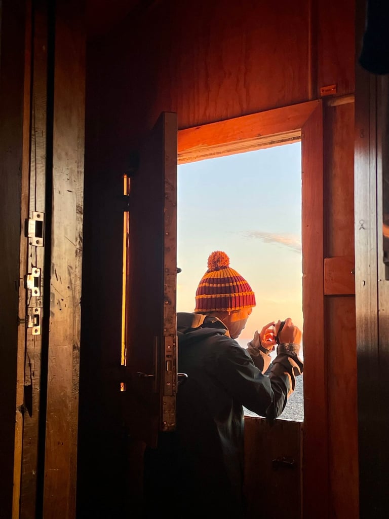 Fotos al amanecer desde Syme hut