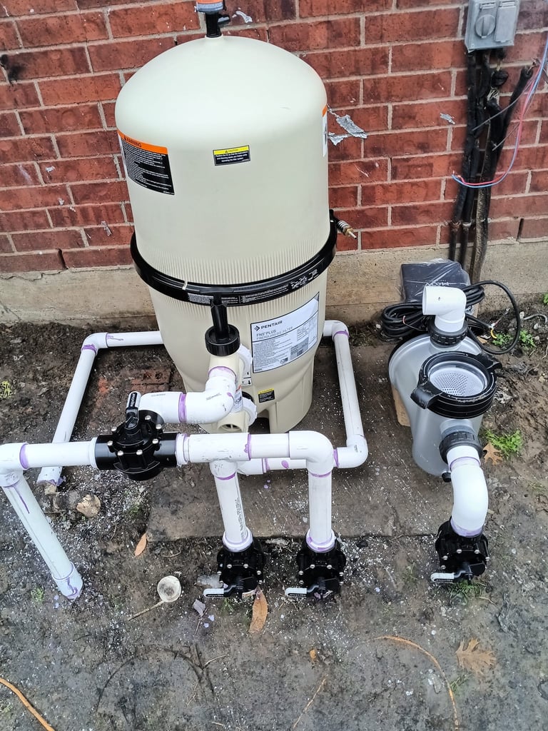 New Pump, Filter, and Valves