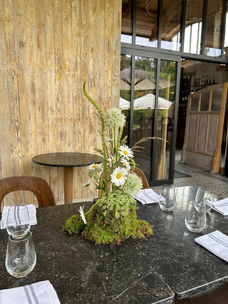 motte de fleurs des près qui donne un coté très bucolique a cette evenement