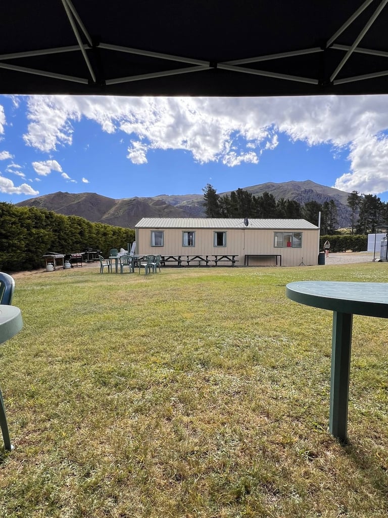 Las zonas comunes del alojamiento de las cherries en Nueva Zelanda 