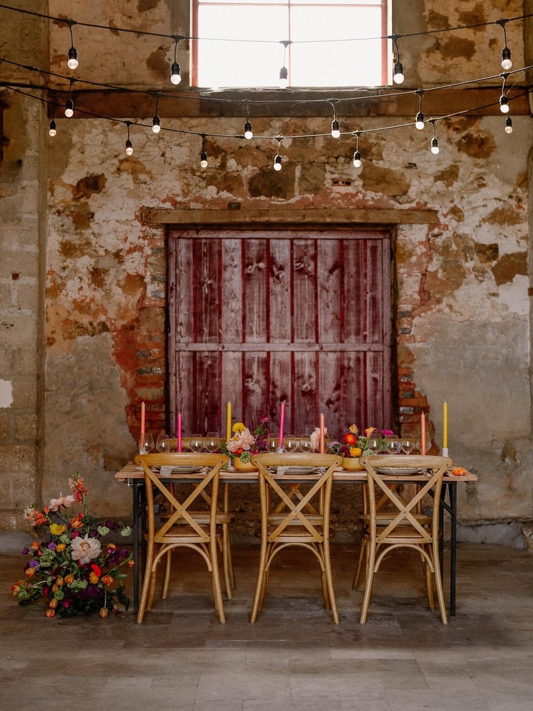 table décoré pour un mariage 