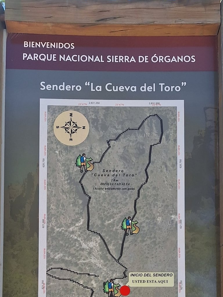 Trail map of "La Cueva del Toro"