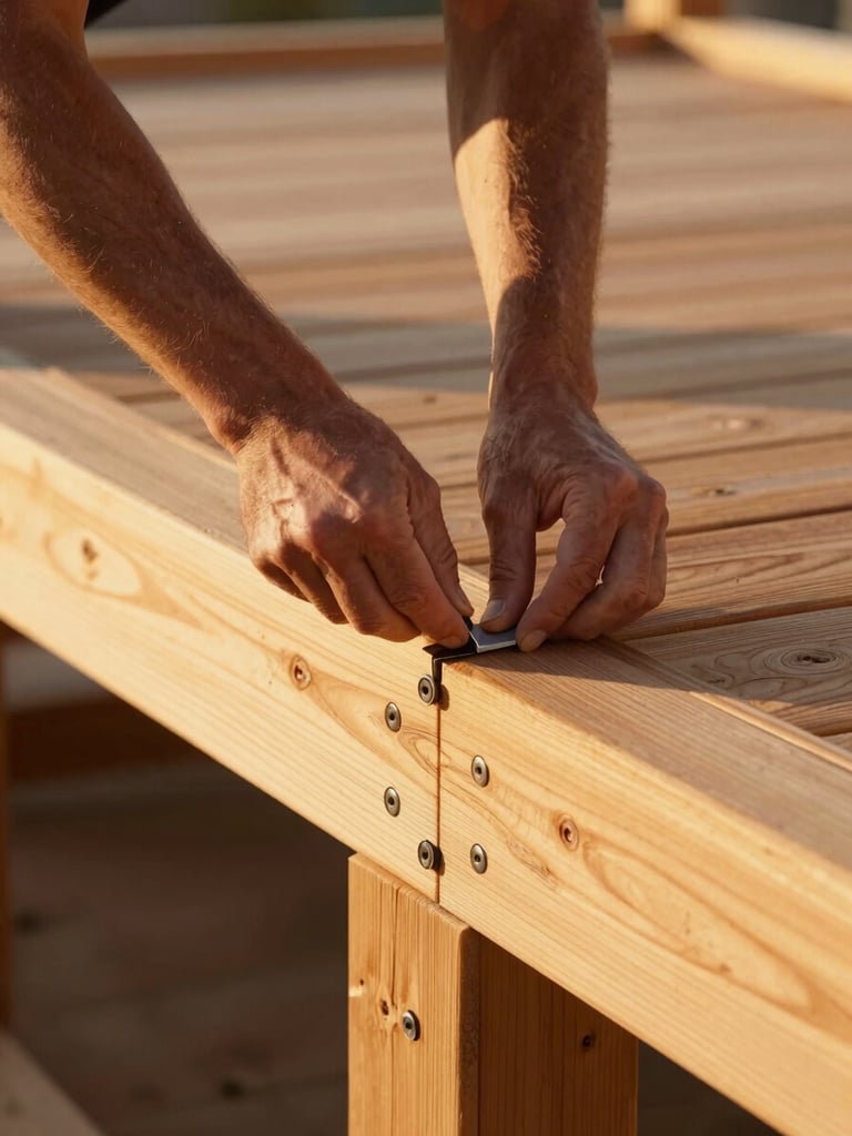 Professional worker building Porch Apex NC