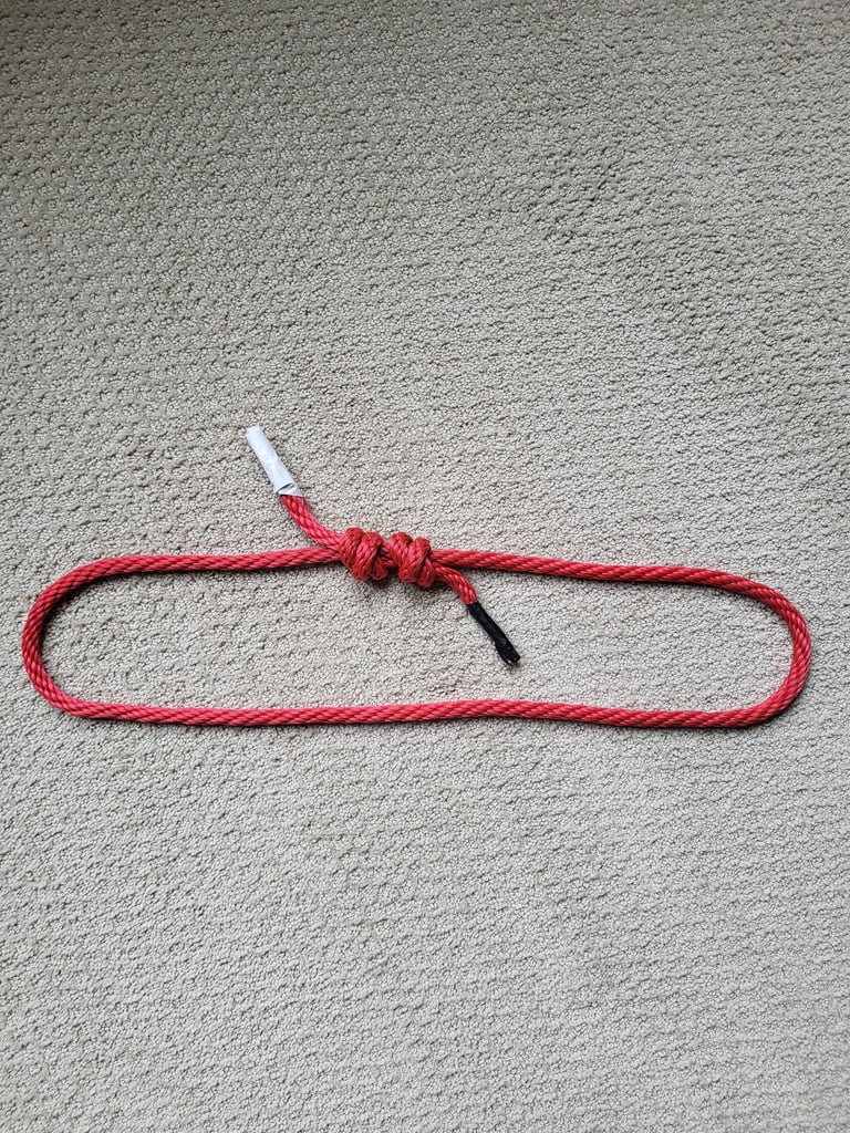 Double Fisherman's Knot used to make a secure rope loop