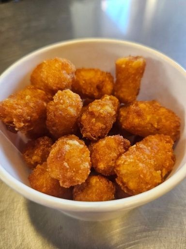 A side order of crispy fried Tater Tots at Captain's Galley