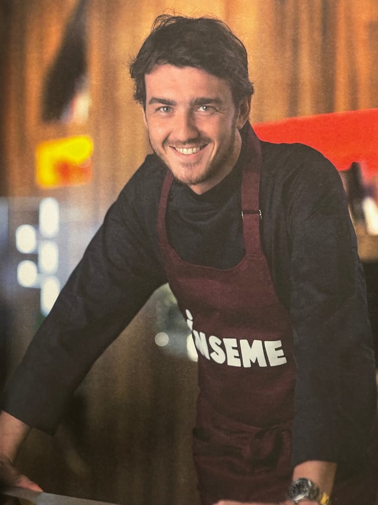 Alexis Vergnory adulte tenue de cuisinier, emission culinaire France 3 Corse