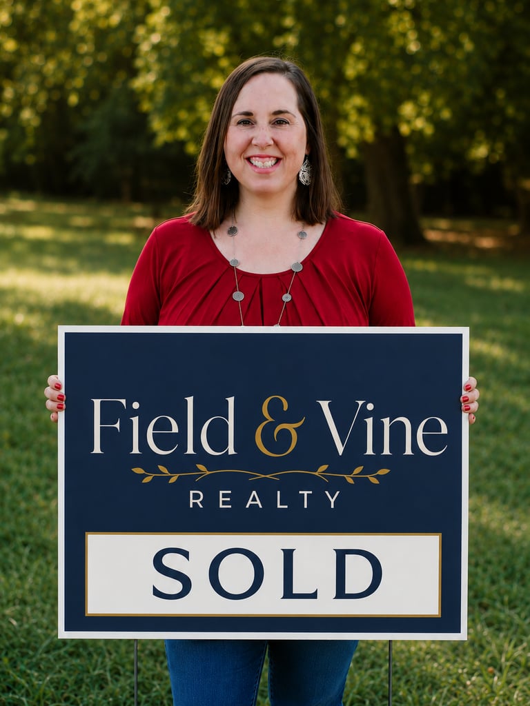 April Hawkins, owner and broker of Field & Vine Realty in Mississippi