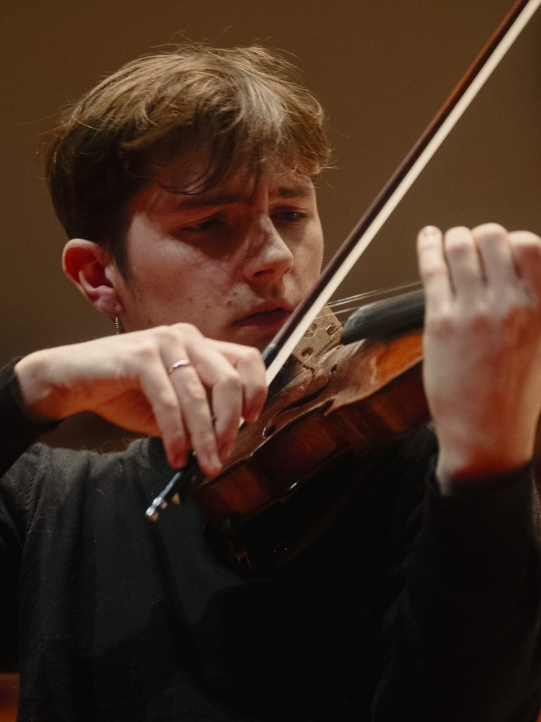 Fynn Marconnet - permier violon du Quatuor Hermione