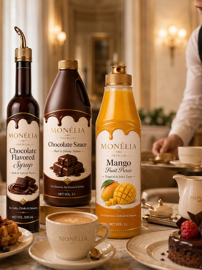 MONÉLIA ingredients for HoReCa menus cafés restaurants hotels and dessert shops