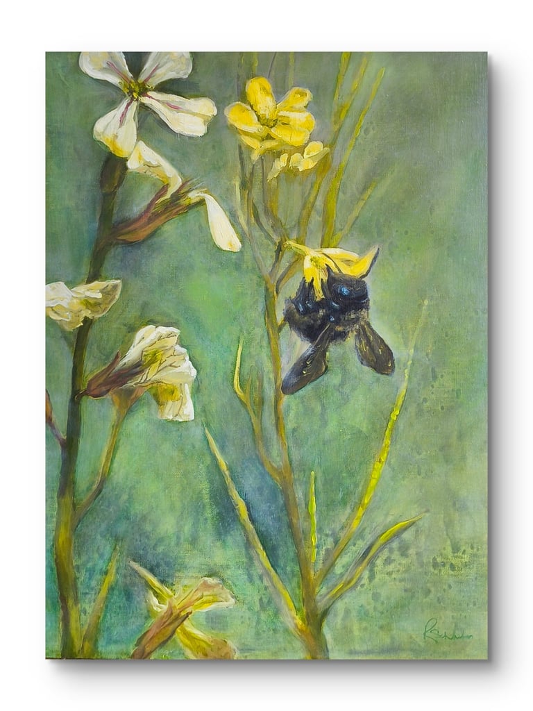 Sunday Nectar, 12x16"