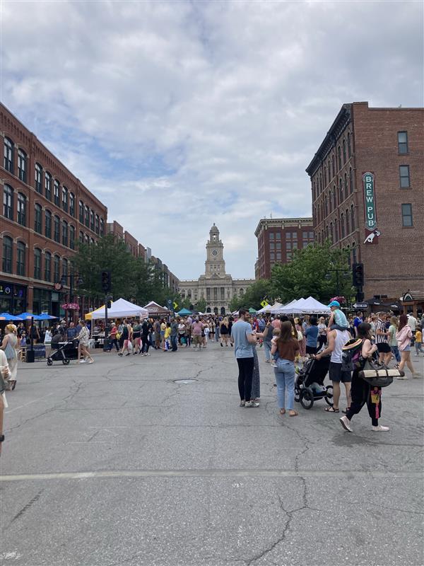 Photo of a street fair