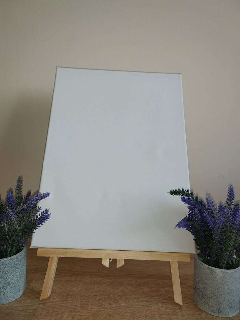 12x16 stretched cotton canvas pre-primed for acrylic and oil painting projects