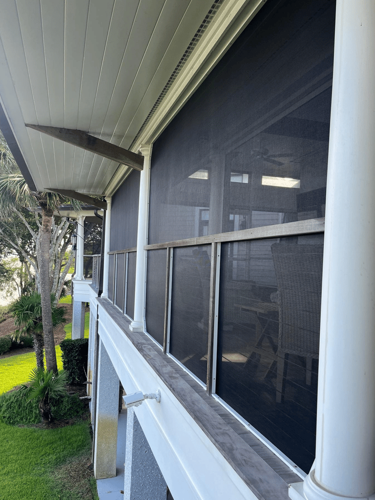 Cozy screen porch for a serene outdoor space in North Myrtle Beach, SC.