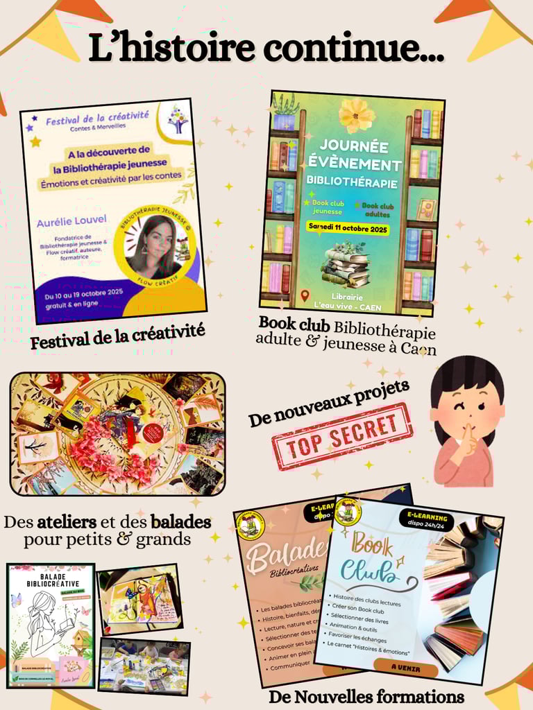 festival créativité - formation balade bibliothérapie - book club caen