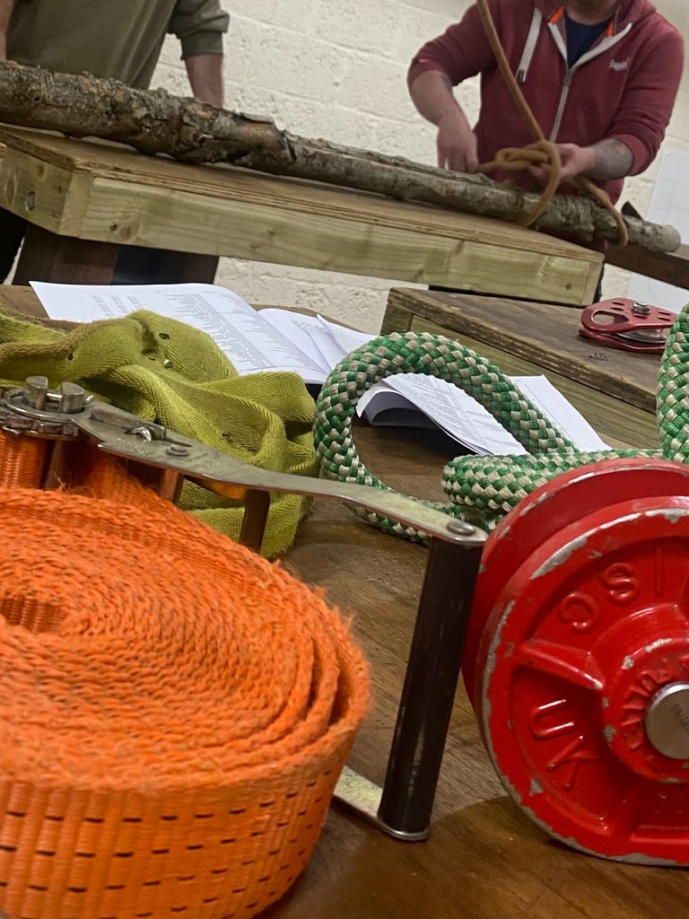 Rigging knots and pulleys