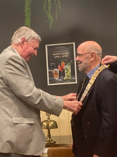 Doug Mitchell receives his Presidential Chain of Office