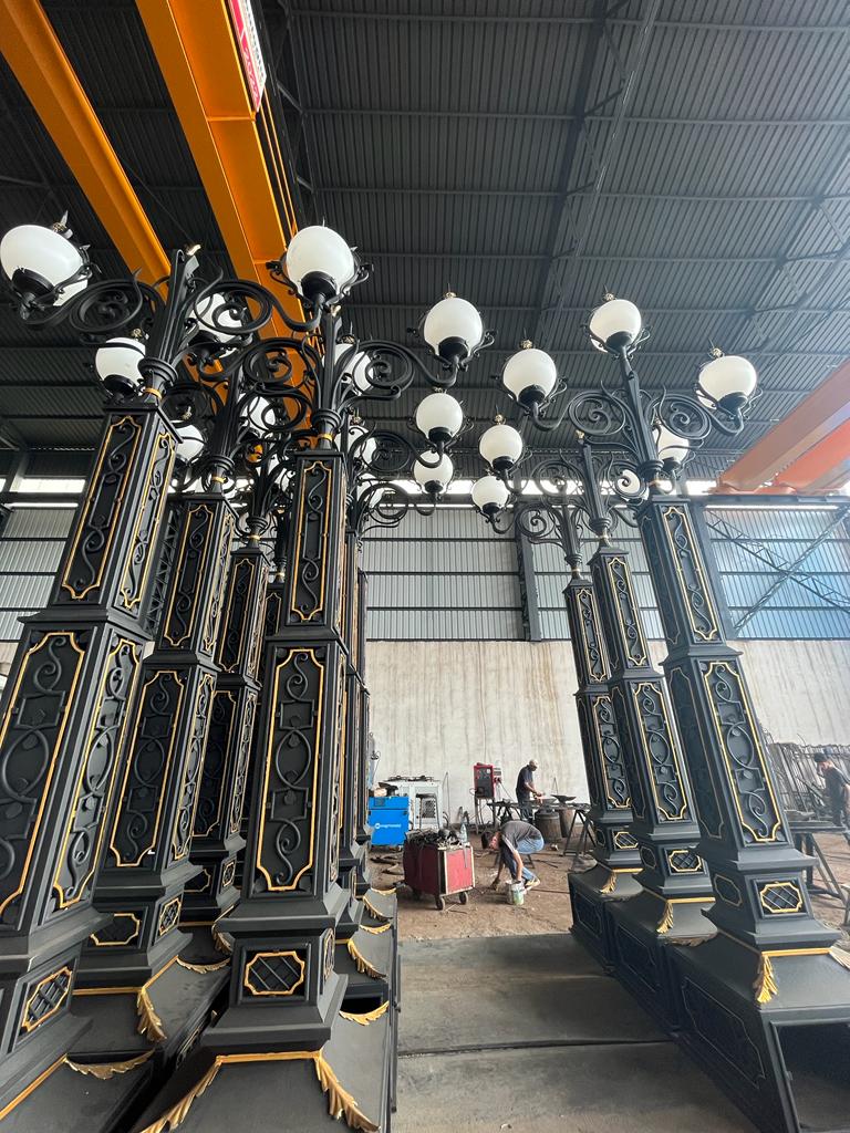 ferforje bahçe lambalar