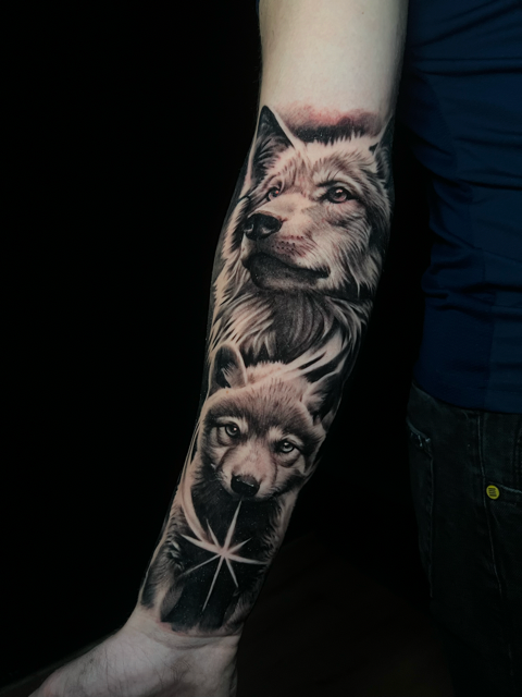 wolf tattoo lobo tatuaje 