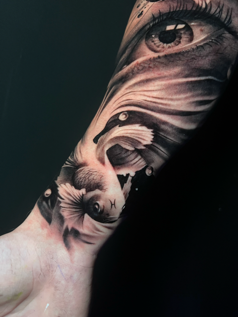 eye tattoo signo tattoo pisces sign