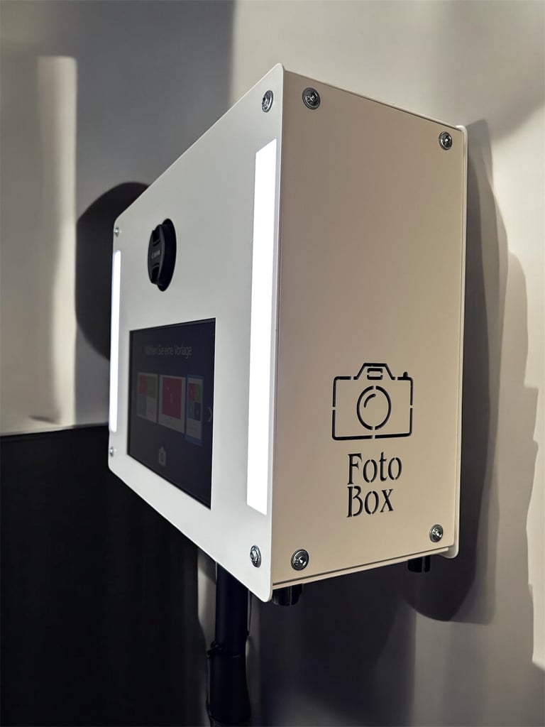 Klassik Fotobox von Partivent – stilvolle Fotobox für Hochzeiten, Feiern & Events rund um den Bodens